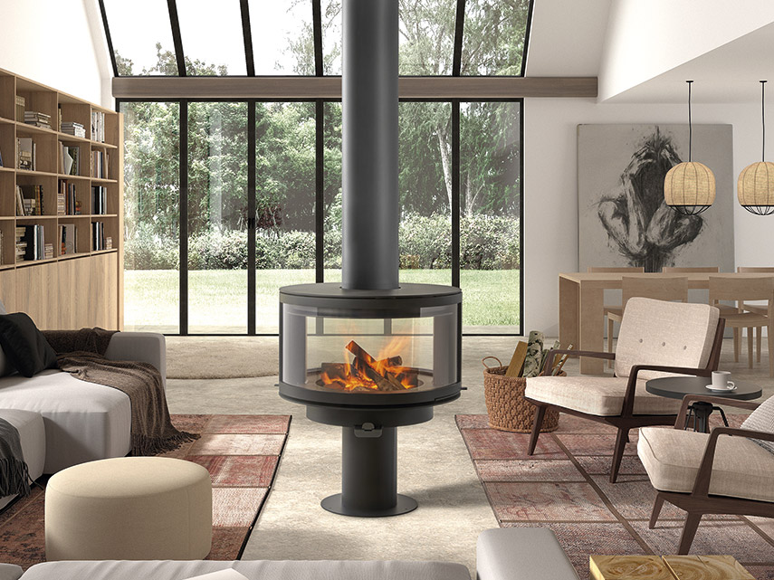 Realizace: Designové krby na dřevo